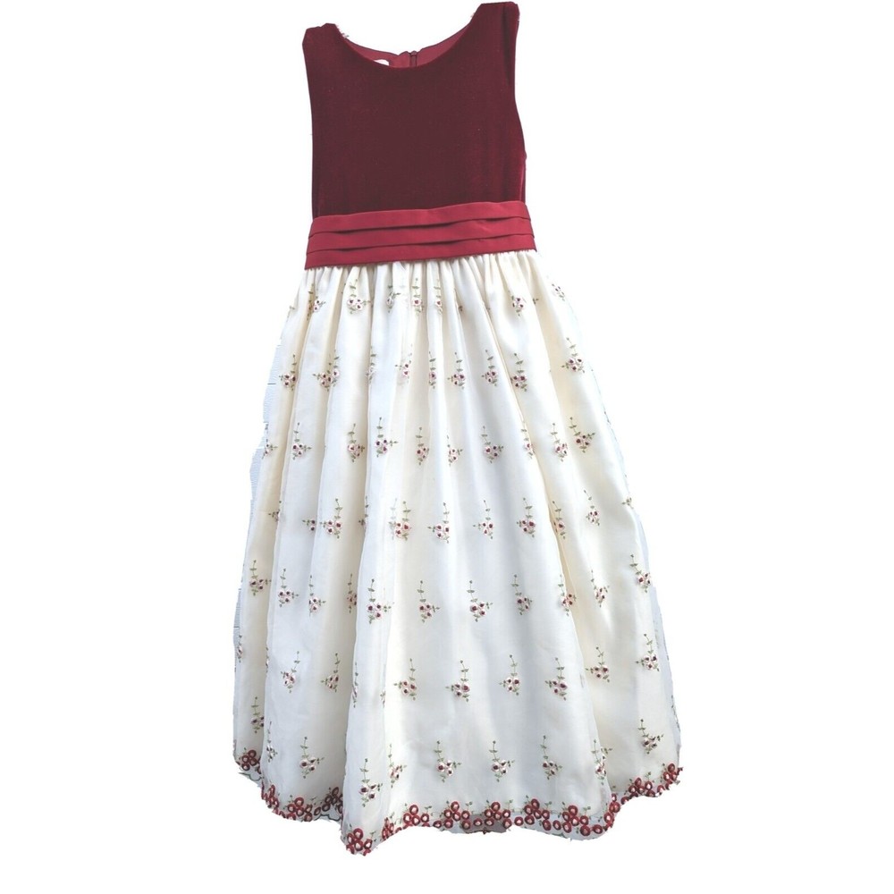 American Doll Girls Cinderella Dress Size 12 Party Holiday Wedding Red Velvet